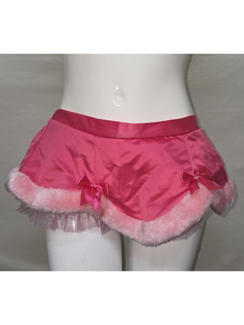 Vintage Sexy Little Things Victoria Secret Pink Christmas Santa Skirt - One Size